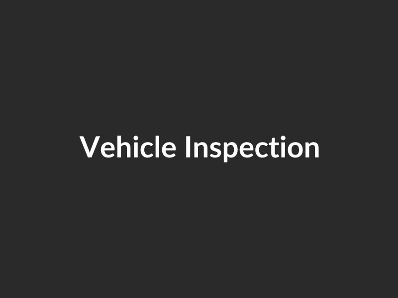 Vehicle Inspections