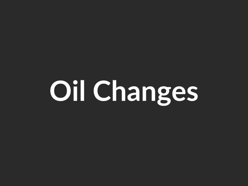Oil Changes